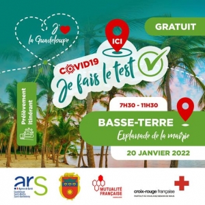 Covid-19: Labo-itinérant le 20 janvier
